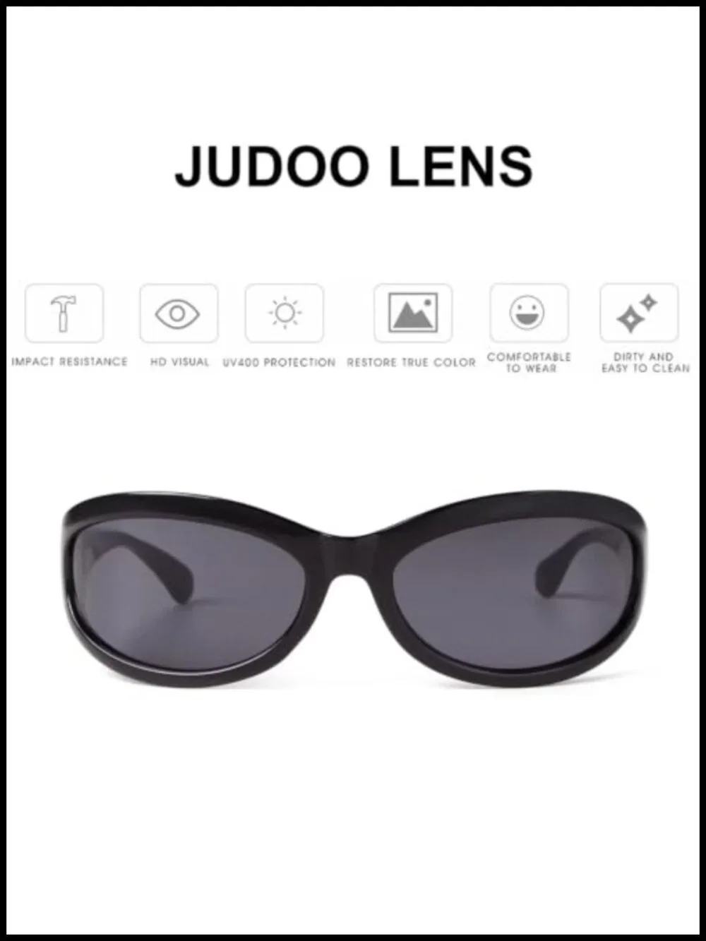 Wraparound Shield Sunglasses with UV400 Protection